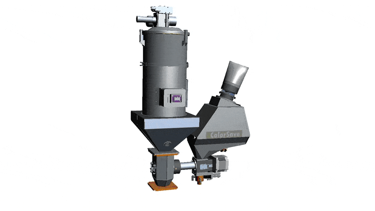Vacuum leak from the main material vacuum receiver